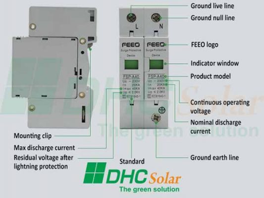 Chống sét AC 275V 2P FEEO