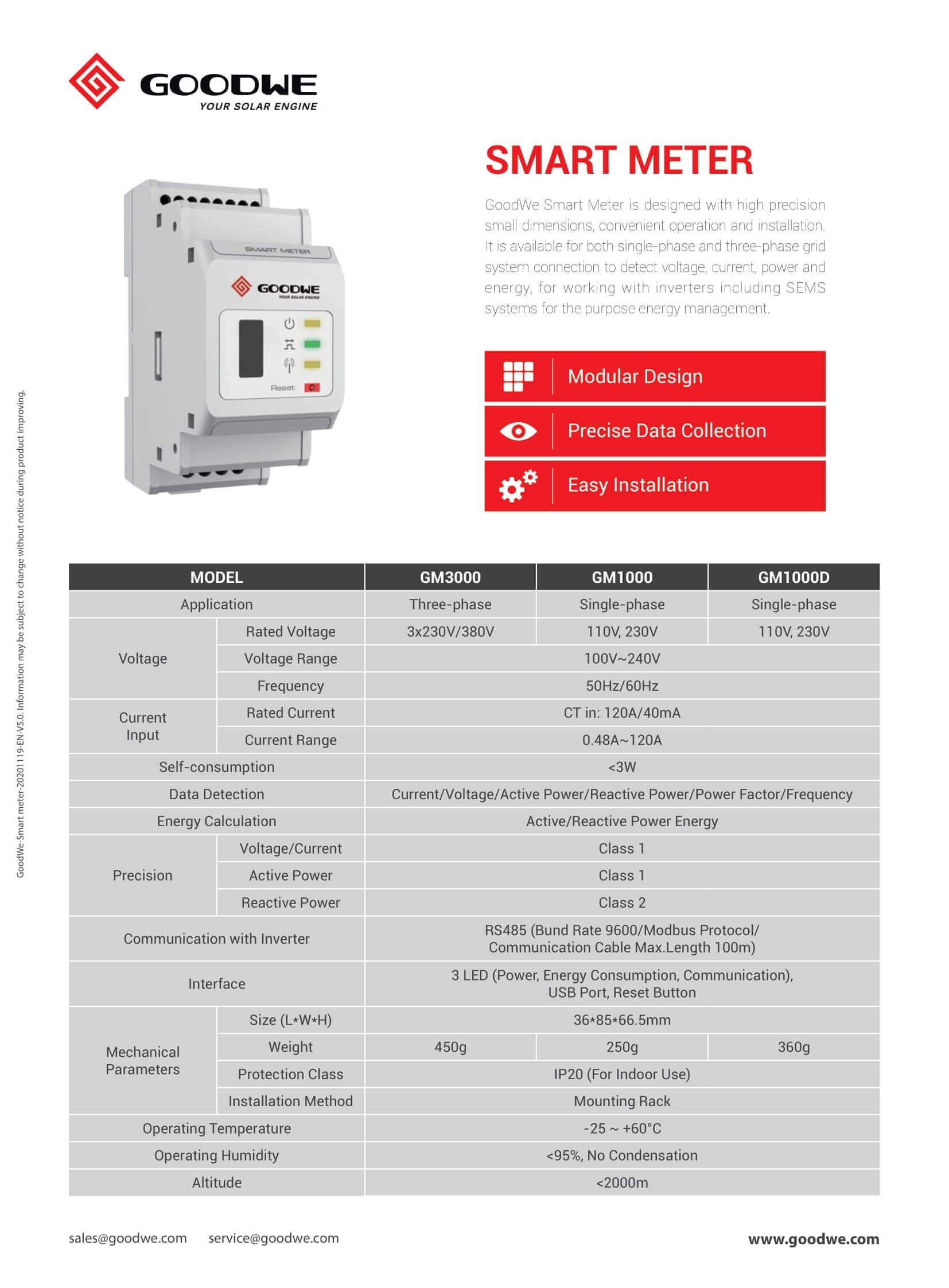 Goodwe Smart Meter Datasheet